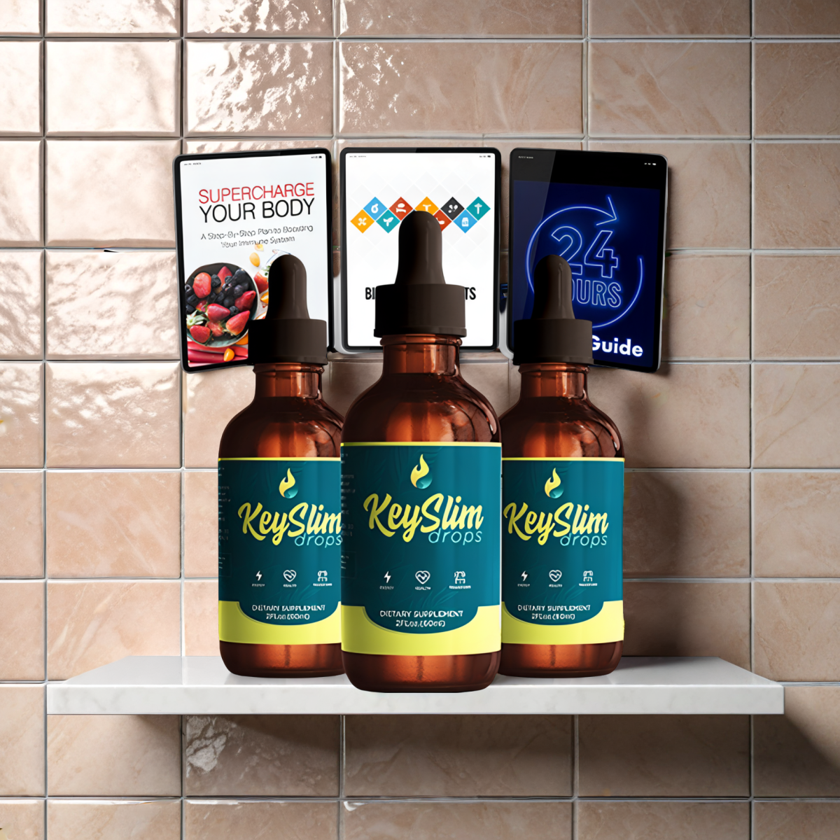 Keyslim Drops - 3 Bottles + 3 Digital Bonuses