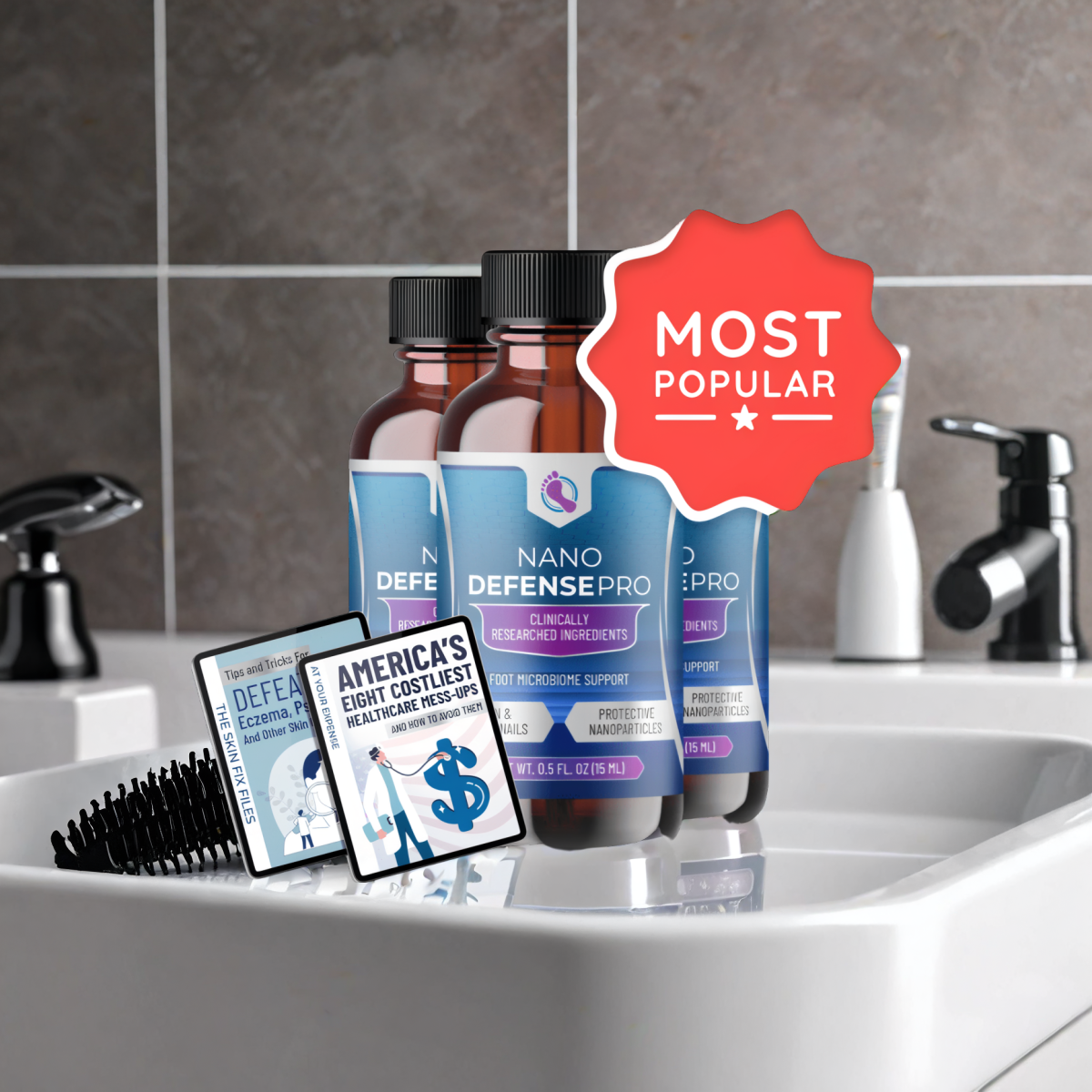 NanoDefense Pro - 3 Bottles + 2  Ebooks