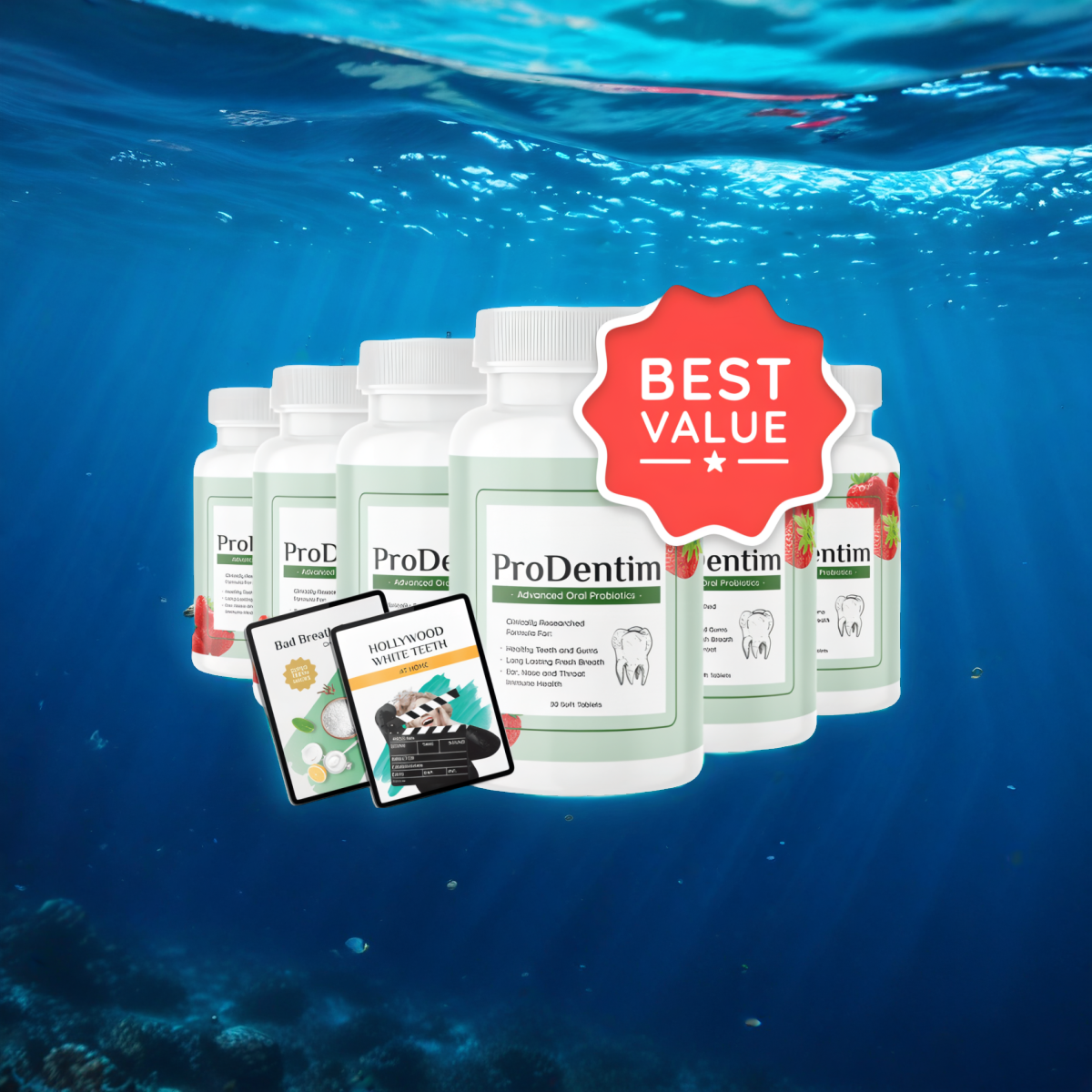 ProDentim - 6 Bottles + 2  Ebooks